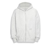 Sweatjacke DROPSIZE "Dropsize Herren Bazix Republiq Super Heavy Rib Zipper", Herren, Gr. M, weiß (oatmelange), 80% Baumwolle, 20% Polyester, unifarben, Rundhals, Sweatjacken Sweatjacke (49909263-M) oa