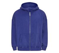 Sweatjacke DROPSIZE "Dropsize Herren Dropsize Heavy Oversize Cord Zip-Hoodie", Herren, Gr. L, washed blau, 70% Baumwolle, 30% Polyester, Sweatjacken Sweatjacke (94435431-L) washed blau