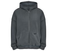 Sweatjacke DROPSIZE "Dropsize Herren", Herren, Gr. L, washed grau, 80% Baumwolle, 20% Polyester, Rundhals, Sweatjacken Sweatjacke (17923821-L) washed grau
