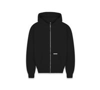 Sweatjacke DROPSIZE "Dropsize Herren Super Heavy Blank Zip-Hoodie", Herren, Gr. XL, schwarz, 70% Baumwolle, 30% Polyester, unifarben, Rundhals, Sweatjacken Sweatjacke (66567431-XL) schwarz