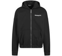 Sweatjacke DROPSIZE "Dropsize Herren Super Heavy Oversized Crime Zip Hoodie", Herren, Gr. XL, schwarz, 70% Baumwolle, 30% Polyester, Sweatjacken Sweatjacke (62091642-XL) schwarz