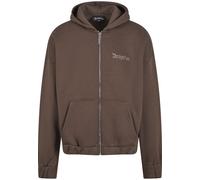 Sweatjacke DROPSIZE "Dropsize Herren Super Heavy Oversized Zip-Hoodie", Herren, Gr. M, chocolatebraun, 70% Baumwolle, 30% Polyester, Rundhals, Sweatjacken Sweatjacke (61756903-M) chocolatebraun