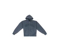 Sweatjacke DROPSIZE "Dropsize SUPER HEAVY OVERISZE RAW EDGES ZIP HOODIE", Damen, Gr. XS, acid grau, 70% Baumwolle, 30% Polyester, Sweatjacken Sweatjacke (62619828-XS)