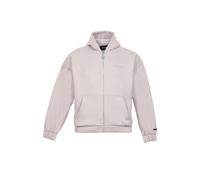 Sweatjacke DROPSIZE "Dropsize SUPER HEAVY OVERSIZED HD-PRINT ZIP-HOODIE V2", Herren, Gr. L, beige (pumice stone), 70% Baumwolle, 30% Polyester, Rundhals, Sweatjacken Sweatjacke (77698256-L) pumice sto