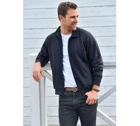 Sweatjacke FRUIT OF THE LOOM, Damen, Gr. 8, blau (dunkelblau), 70% Baumwolle, 30% Polyester, Sweatjacken Sweatjacke (529757-8) dunkelblau