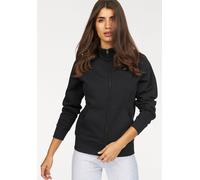 Sweatjacke FRUIT OF THE LOOM "Lady-Fit Premium Sweat Jacket", Damen, Gr. S (36), schwarz, angeraute Sweatware, Obermaterial: 70% Baumwolle, 30% Polyester, unifarben, Basic, figurbetont hüftbedeckend,