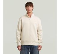 G-STAR RAW Herren Sweatjacke - Track Jacker, Zipper, einfarbig Weiß XXL