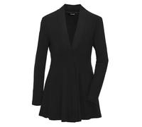Sweatjacke GOLDNER "Leichte Shirtjacke lila mit Stretch", Damen, Gr. 44, schwarz, Obermaterial: 95% Polyester PES. 5% Elasthan EL., festlich, normal, weit Tubular, Sweatjacken Sweatjacke, Mit Teilungs