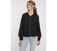 Sweatjacke HAILY’S "LS P JK Ke44ndra", Damen, Gr. XS, schwarz, Sweatware, Obermaterial: 98% Polyester, 2% Elasthan, unifarben, regular fit normal, Rundhals, Sweatjacken Sweatjacke (24167319-XS) schwar