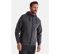 Sweatjacke HERO BY JOHN MEDOOX "SPENCER Sweatjacke", Herren, Gr. 3XL, grau forged, Sweatware, 100% Polyester, regular fit, ohne Ausschnitt, Sweatjacken Sweatjacke, HERO by John Medoox SPENCER Herren S