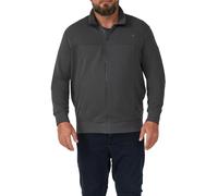 Sweatjacke mit Stehkragen und Label-Print 4XL grau 2171964.9581.4XL