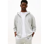 Sweatjacke, Herren, Gr. L (52), ice grau heather, Sweatware, Obermaterial: 50% Baumwolle, 50% Polyester, TOMMY HILFIGER UNDERWEAR, unifarben, Basic, regular fit normal, eingesetzt Rippbündchen, Sweatj