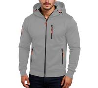 Sweatjacke Herren White Lässig Kapuze Hoodie Weiß Strickjacke M-3Xl Sun Zipper Kapuzenpullover Jacke Sweatshirts für Schwarz Training Shirt Sweatshirt Zip Up Kapuzenjacke Trainingsjacke Retro