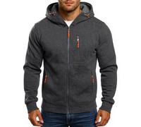 Sweatjacke Herren Zipper Hoodie Outdoor Sweater Motorrad Militär Ausrüstung Ohne Kapuze Kaputzensweatjacke Männer Westen Jacken Sommer Outfit Men Streetwear Long Sleeve Shirt Zip Kapuzenpullover
