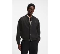 Sweatjacke HUGO "Dabin", Herren, Gr. XL, schwarz (schwarz001), Interlock, Obermaterial: 62% Baumwolle, 33% Polyester, 5% Elasthan, unifarben, oversize normal, Rundhals, Bündchen, Sweatjacken Sweatjack