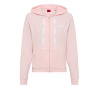 Sweatjacke HUGO UNDERWEAR, Damen, Gr. XXL, rosa, Sweatware, Obermaterial: 66% Baumwolle, 30% Polyester, 4% Elasthan, unifarben, Basic, gerade normal, Rundhals, Bündchen, Sweatjacken Sweatjacke, Kapuze