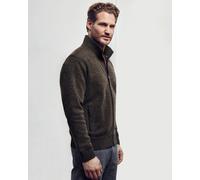 Sweatjacke in Chenille-Rippe allover