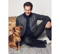 Sweatjacke in Struktur- / Dessinmix allover - stay fresh-Qualität