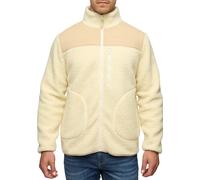 Sweatjacke INDICODE "INErnestoy", Herren, Gr. XXL, weiß (weiß aspargus), Sweatware, Obermaterial: 100% Polyester, unifarben, regular fit, Sweatjacken Sweatjacke (20585252-XXL) weiß aspargus