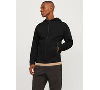 JACK&JONES Herren JCOFUSION Sweat Zip Hood NOOS Sweatshirt-Jacke, Black, XS