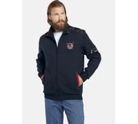 Sweatjacke JAN VANDERSTORM "Sweatjacke ATLI", Herren, Gr. XXL, blau (dunkelblau), Obermaterial: 100% Baumwolle CO., normal, ohne Ausschnitt, Sweatjacken Sweatjacke (75516709-XXL) dunkelblau