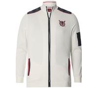 Sweatjacke JAN VANDERSTORM "Sweatjacke ATLI", Herren, Gr. XXL, weiß, Obermaterial: 100% Baumwolle CO., normal, ohne Ausschnitt, Sweatjacken Sweatjacke (89958746-XXL) weiß