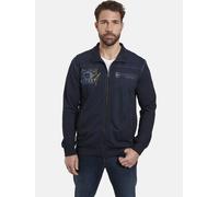 Jan Vanderstorm Comfort Fit Sweatjacke dunkelblau, Bedruckt