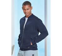Sweatjacke JOHN DEVIN "mit modischer Teilungsnaht", Herren, Gr. XXL (60/62), navy, angeraute Sweatware, Obermaterial: 60% Baumwolle, 40% Polyester, regular fit normal, Rundhals, angesetztes Bündchen,