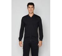 Sweatjacke JOOP "Mix & Match (Dynamic Interlock)", Herren, Gr. L, schwarz, Jersey, Obermaterial: 56% Baumwolle, 26% Polyester, 15% Viskose, 3% Polyamid, hüftlang, ohne Ausschnitt, Sweatjacken Sweatjac