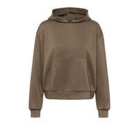 Sweatjacke KAFFE "Damen Trackjacket-sweat KAannika", Damen, Gr. L, braun (morel), Obermaterial: 48% Polyester PES. 47% Viskose CV. 5% Elasthan EL., Sweatjacken Sweatjacke (89563335-L) morel