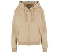 Sweatjacke KARL KANI "Karl Kani Karl Kani Chest Signature Essential Zip Hoodie", Damen, Gr. XXS, beige (sand), 65% Baumwolle, 35% Polyester, Rundhals, Sweatjacken Sweatjacke (25185332-XXS) sand