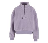 Sweatjacke KARL KANI "Karl Kani KK Metal Signature Teddy Troyer", Damen, Gr. XS, lila, 100% Polyester, Sweatjacken Sweatjacke (64440803-XS) lila