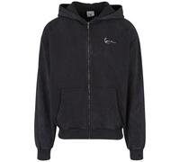 Sweatjacke KARL KANI "Karl Kani Unisex", Damen, Gr. XXS, schwarz, 80% Baumwolle, 20% Polyester, Sweatjacken Sweatjacke (35455554-XXS) schwarz