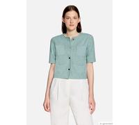 Sweatjacke BETTY BARCLAY "Damen langarm", Damen, Gr. 40, aquifer, Jersey, Obermaterial: 40% Polyester, 33% Baumwolle, 15% Viskose, 10% Polyester, 2% Elasthan, gerade hüftlang, Rundhals, Sweatjacken Sw