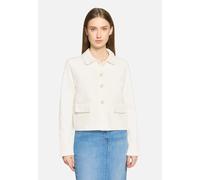 Sweatjacke langarm Rohweiß 48