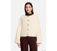 Sweatjacke CARTOON "Damen langarm", Damen, Gr. 46, beige (weiß swan), Obermaterial: 100% Polyester, figurumspielend normal, Rundhals, Sweatjacken Sweatjacke (76527554-46) weiß swan