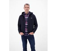Sweatjacke LERROS "LERROS Hoodie Sweat-Jacke", Herren, Gr. S, classic navy, 50% Baumwolle, 50% Polyester, Sweatjacken (84711103-S) classic navy