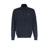 Sweatjacke LERROS "LERROS Herren Sweatjacke in Struktur-Baumwollqualität", Herren, Gr. S, blau (classic navy), 100% Baumwolle, Sweatjacken Sweatjacke (27188141-S)