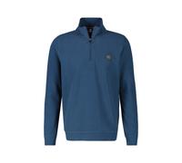 Sweatjacke LERROS "LERROS Sweat-Troyer in Strukturqualität", Herren, Gr. S, blau (tiefblau), 94% Baumwolle, 4% Polyester, 2% Elasthan, Sweatjacken Sweatjacke (58528813-S)