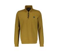 Sweatjacke LERROS "LERROS Sweat-Troyer in Strukturqualität", Herren, Gr. S, braun (dried tobacco), 94% Baumwolle, 4% Polyester, 2% Elasthan, Sweatjacken Sweatjacke (97864111-S) dried tobacco