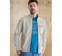 Sweatjacke LERROS "LERROS Sweatjacke für Herren, modisch-sportiv", Damen, Gr. 3XL, foam weiß, 70% Baumwolle, 30% Polyester, Sweatjacken Sweatjacke (72258023-XXXL)