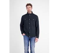 Sweatjacke LERROS "Maskulines Overshirt aus bequemem Baumwollmischgewebe", Herren, Gr. XL, schwarz (classic navy), 90% Baumwolle, 10% Polyester, Sweatjacken Sweatjacke (46396722-XL) classic navy
