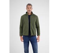 Sweatjacke LERROS, Herren, Gr. XXL, nordic olive, Fleece, Obermaterial: 100% Polyester, unifarben, hüftbedeckend, Rundhals, elastischer Bund, Sweatjacken, Polarfleece-Jacke mit Reißverschluss (5617312