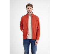 Sweatjacke LERROS "SELA", Herren, Gr. L, scandinavian rot, Sweatware, Obermaterial: 90% Baumwolle, 10% Polyester, unifarben, regular fit taillenbedeckt, ohne Ausschnitt, Bündchen, Sweatjacken Sweatjac