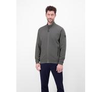 Sweatjacke LERROS "Sweatjacke aus Baumwollmischgewebe", Herren, Gr. XL, grün (basalt grau), 90% Baumwolle, 10% Polyester, Sweatjacken Sweatjacke, Jacke im Baumwollmix mit Reißverschluss, Stehkragen un