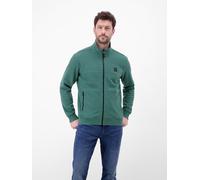 Sweatjacke LERROS "Sweatjacke aus Baumwollmix", Herren, Gr. XL, grün (soft teal), 85% Baumwolle, 12% Polyester, 3% Elasthan, Sweatjacken Sweatjacke (11423535-XL) soft teal