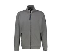 Sweatjacke LERROS "Sweatjacke aus weichem Baumwollmischgewebe", Herren, Gr. 5XL, grau (basalt grau), 90% Baumwolle, 10% Polyester, Sweatjacken Sweatjacke (15535948-5XL) basalt grau