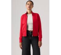 Sweatjacke LEVI'S "GR SLIM FIT FULL ZIP", Damen, Gr. S (36), rot (rot zip up club logo true rot), Sweatware, Obermaterial: 100% Baumwolle, slim fit taillenbedeckt, ohne Ausschnitt, Rippbündchen, Sweat