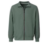 Casa Moda Regular Fit Sweatjacke grün, Einfarbig