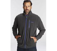Sweatjacke MAN'S WORLD, Herren, Gr. XXL (60/62), grau (anthrazit, melange), angeraute Sweatware, Obermaterial: 60% Baumwolle, 40% Polyester, unifarben, normal, Rippbündchen, Sweatjacken Sweatjacke, mi